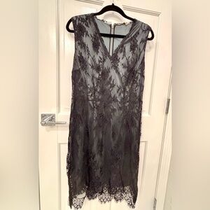 Elie Tahari Black Lace Detail Garment